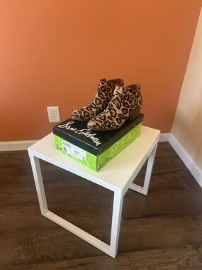 Leopard Print Ankle Booties - Sam Edelman